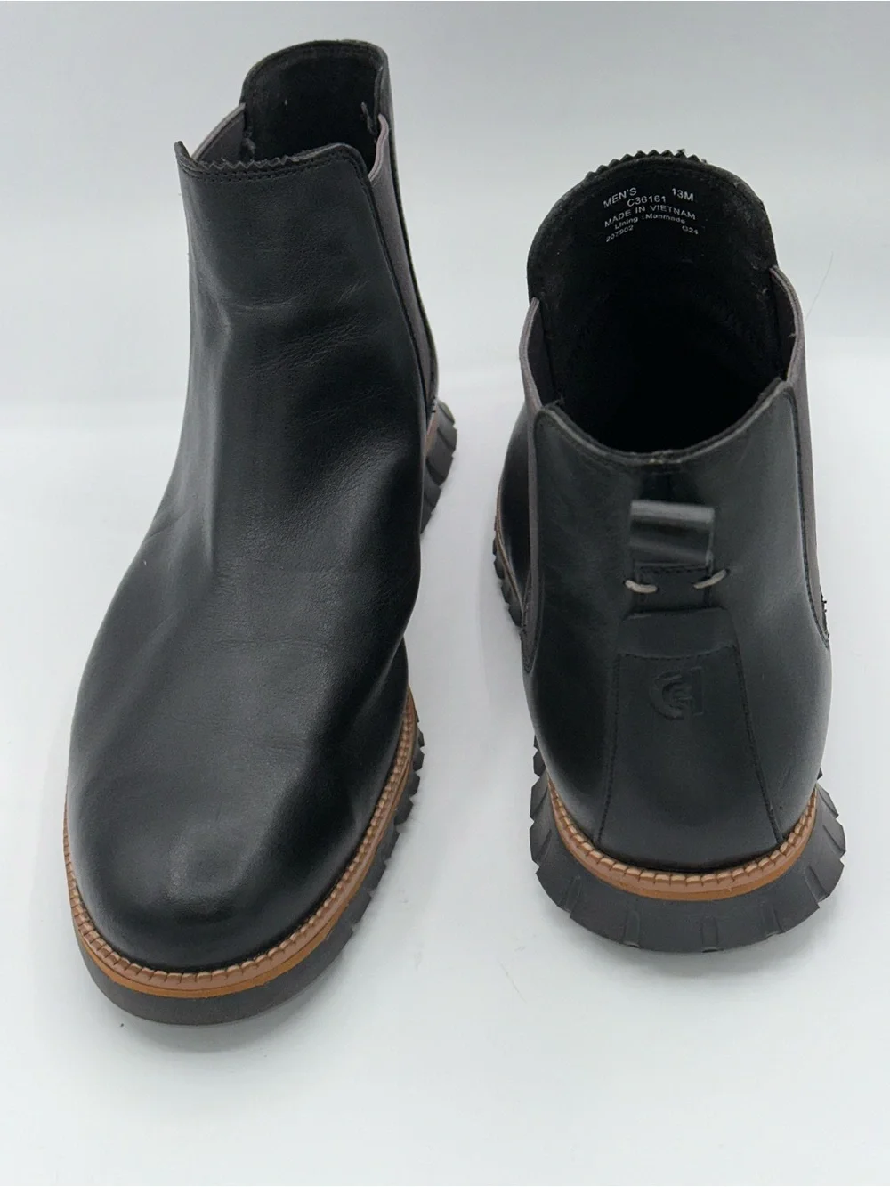 Cole Haan ZerøGrand Omni Chelsea Boot Waterproof C36161 Black Men Sz 13 M   AA28